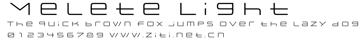 Melete Light.otf字體轉換器圖片