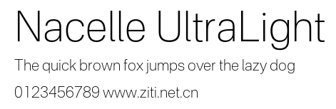 Nacelle UltraLight.otf