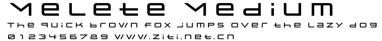 Melete Medium.otf字體轉換器圖片