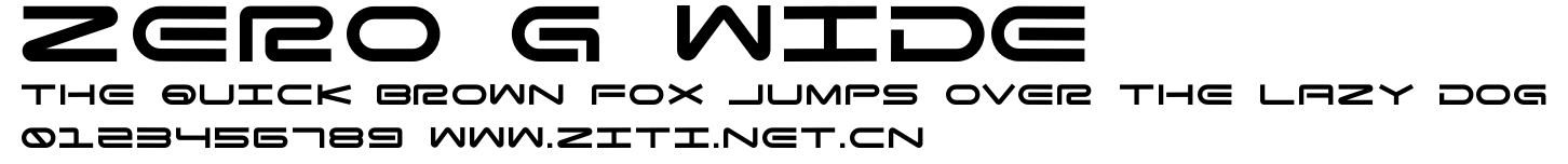 Zero G Wide.otf字體轉換器圖片