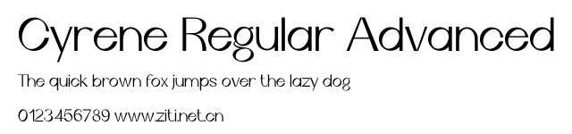 Cyrene Regular Advanced.otf字體轉換器圖片