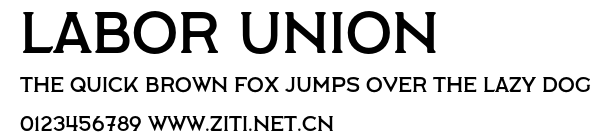 Labor Union.otf字體轉換器圖片