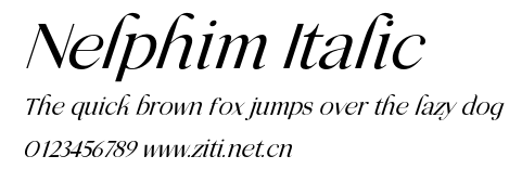 Nelphim Italic.otf字體轉換器圖片