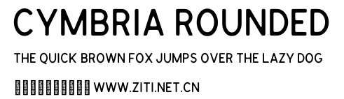 Cymbria Rounded.otf字體轉換器圖片