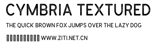 Cymbria Textured.otf字體轉換器圖片