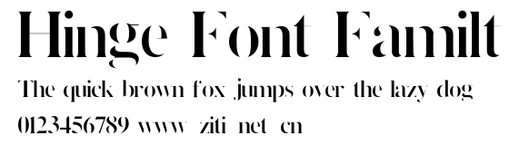 Hinge Font Familt.otf字體轉換器圖片