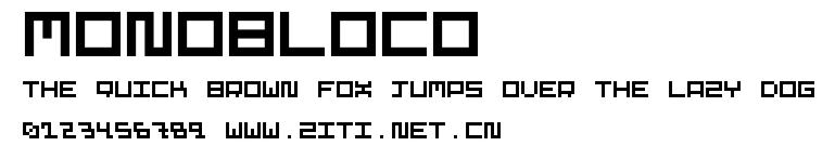 Monobloco.otf字體轉換器圖片