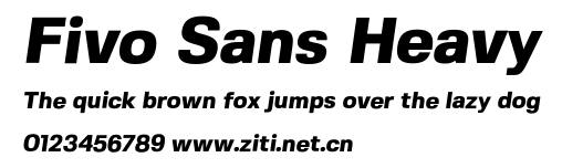 Fivo Sans Heavy.otf字體轉換器圖片