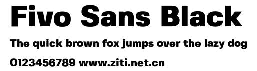 Fivo Sans Black.otf字體轉換器圖片