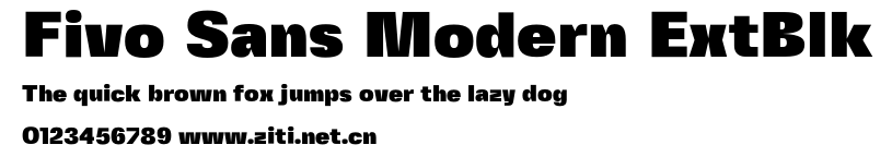 Fivo Sans Modern ExtBlk.otf