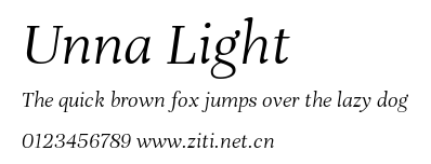 Unna Light.ttf