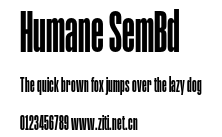 Humane SemBd.otf字體轉換器圖片