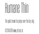 Humane Thin.otf字體轉換器圖片