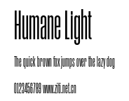 Humane Light.ttf字體轉換器圖片