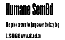 Humane SemBd.ttf字體轉換器圖片