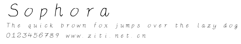 Sophora.ttf字體轉換器圖片