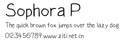 Sophora P.ttf字體轉換器圖片
