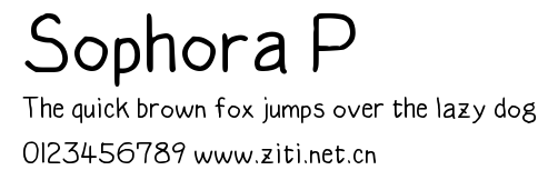 Sophora P.ttf字體轉換器圖片
