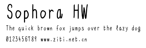 Sophora HW.ttf字體轉換器圖片