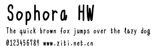 Sophora HW.ttf字體轉換器圖片