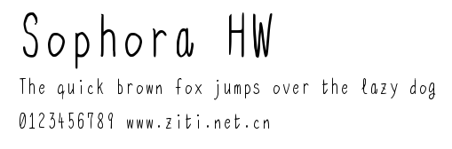 Sophora HW.ttf字體轉換器圖片