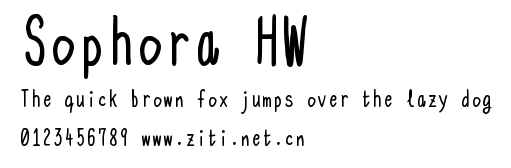 Sophora HW.ttf字體轉換器圖片
