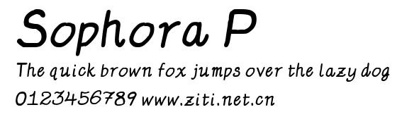 Sophora P.ttf字體轉換器圖片