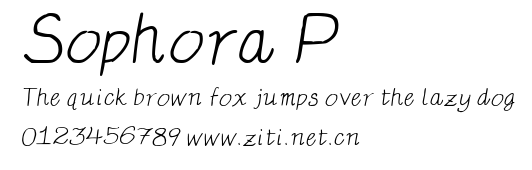 Sophora P.ttf字體轉換器圖片