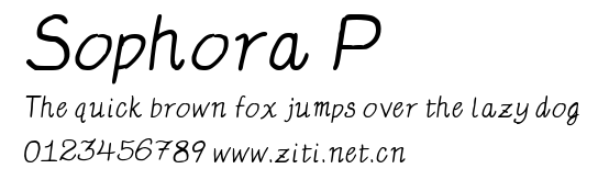 Sophora P.ttf字體轉換器圖片