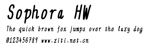 Sophora HW.ttf字體轉換器圖片