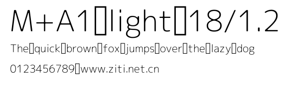 M+A1 light 18/1.2.otf