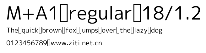 M+A1 regular 18/1.2.otf