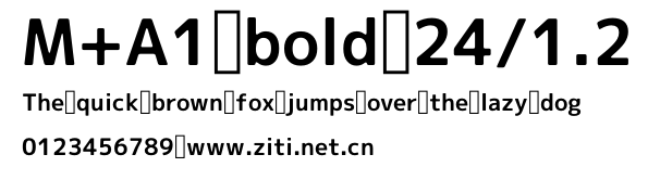 M+A1 bold 24/1.2.otf字體轉換器圖片