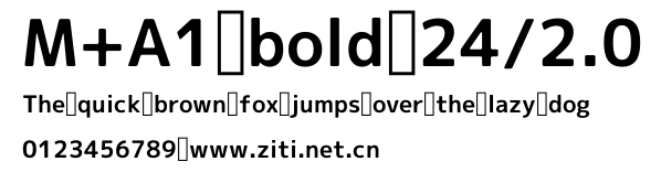 M+A1 bold 24/2.0.otf