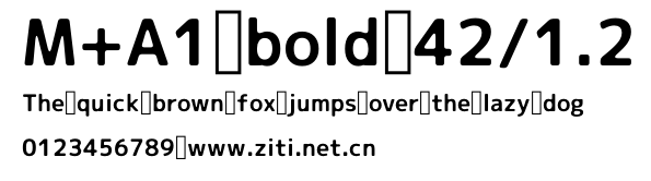 M+A1 bold 42/1.2.otf