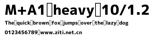 M+A1 heavy 10/1.2.otf字體轉換器圖片