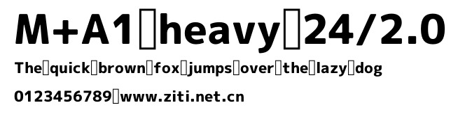 M+A1 heavy 24/2.0.otf