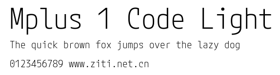 Mplus 1 Code Light.ttf
