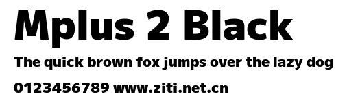Mplus 2 Black.ttf字體轉換器圖片