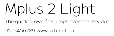 Mplus 2 Light.ttf字體轉換器圖片