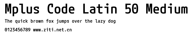 Mplus Code Latin 50 Medium.ttf字體轉換器圖片