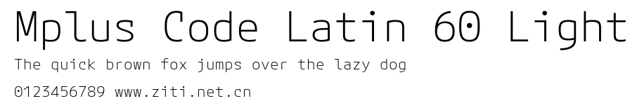 Mplus Code Latin 60 Light.ttf