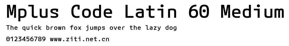 Mplus Code Latin 60 Medium.ttf字體轉換器圖片