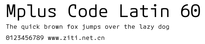 Mplus Code Latin 60.ttf字體轉換器圖片