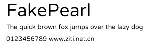 FakePearl.ttf字體轉換器圖片