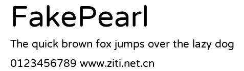 FakePearl.ttf字體轉換器圖片