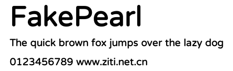 FakePearl.ttf字體轉換器圖片