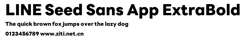 LINE Seed Sans App ExtraBold.ttf字體轉換器圖片