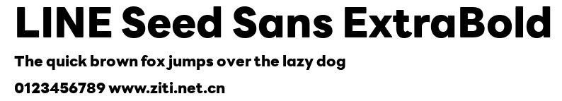 LINE Seed Sans ExtraBold.ttf字體轉換器圖片