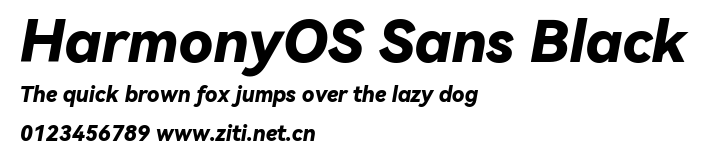 HarmonyOS Sans Black.ttf字體轉換器圖片
